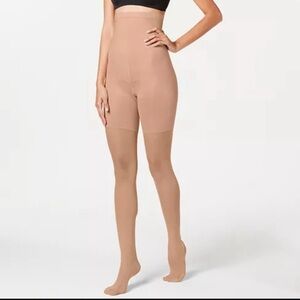 Spanx Firm Believer High Waisted Sheers Pantyhose Size D Color S4 15 Denier